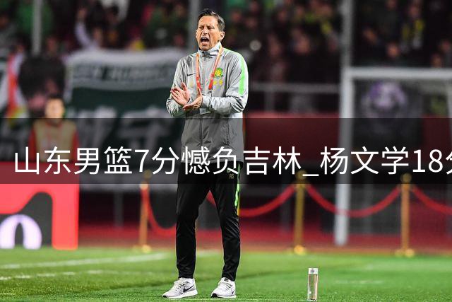 山东男篮7分憾负吉林 杨文学18分难救主
